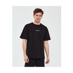 Skechers M Graphic Tee Reflect Logo Oversize T-Shirt Erkek Siyah Tshirt
