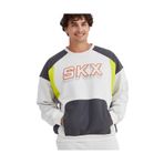 Skechers M LW Fleece Crew Neck Sweatshirt Erkek Gri Sweatshirt