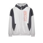 Skechers M LW Fleece Full Zip Hoodie Sweatshirt Erkek Gri Fermuarlı Eşofman Üstü
