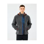 SKECHERS M Outdoor Fleece Full Zip Sherpa Erkek Gri Mont S242039-035