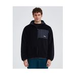 SKECHERS M Outdoor Fleece Full Zip Sherpa Erkek Siyah Mont S232294-001
