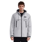 Skechers M Outerwear Padded Jacket Erkek Gri Mont