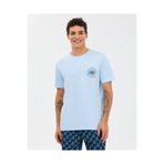 SKECHERS M Regular T-Shirt Erkek Mavi Tshirt S2610119-0721