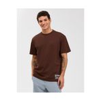 SKECHERS M Relaxed T-Shirt Erkek Darkbrown Tshirt S2610109-2210
