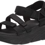 Skechers MAX CUSHİONİNG - LURED Kadın Siyah Sandalet 140218 BBK