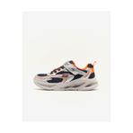 SKECHERS METEOR-LIGHTS Büyük Erkek Çocuk Gümüş/Turuncu Işıklı Spor Ayakkabı 401497L SLOR