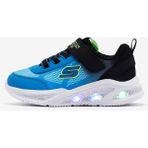 Skechers Meteor-Lights - Krendox Küçük Erkek Çocuk Siyah Işıklı Spor Ayakkabı 401495N Bkbl Konforlu Tasarım
