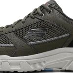 Skechers Oak Canyon-Verketta Mens Leather Outdoor Shoes Hakiki Deri Erkek Outdoor Yürüyüş Ayakkabısı Yeşil