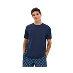 SKECHERS Organic Coll. M Short Sleeve T-Shirt Erkek, Lacivert, 2XL