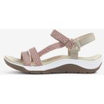 Skechers REGGAE CUP Kadın Natürel Sandalet - 163126 NTBG - Bej - Pembe