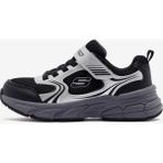 Skechers Retro-Graph Büyük Erkek Çocuk Gri Spor Ayakkabı 403857L Slbk - Gümüş - Siyah
