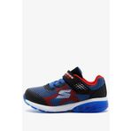 Skechers S Lights Sneaker Lastik Ipli Bantlı Işıklı Mavi Erkek Çocuk Ayakkabı