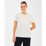Skechers S2510029-102 Essential Crewneck Bej Yuvarlak Yaka Kadın T-shirt