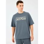 Skechers S2520120-3998 M Heavy Fabric T-Shir Gri Oversize Erkek T-Shirt