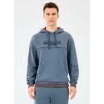 Skechers S2520227-3998 M Hoodie Gri Kapüşonlu Regular Fit Erkek Sweatshirt