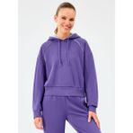 Skechers S2520228-0277 W Hoodie Mor Kapüşonlu Regular Fit Kadın Sweatshirt