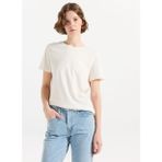 Skechers S2520239-3855 W Light Fabric T-Shir Beyaz Regular Fit Kadın T-Shirt