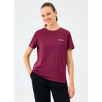 Skechers S2520239-3877 W Light Fabric T-Shir Bordo Regular Fit Kadın T-Shirt