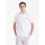 Skechers S2610078-3855 M Piping Detail polo Beyaz Erkek Polo T-Shirt