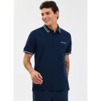 Skechers S2610080-0505 M Regular Fit Polo Lacivert Erkek Polo T-Shirt