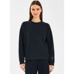 Skechers Siyah Kadın Kapüşon Regular Fit Sweatshirt S2510052-3817 W Lounge Loose Crew N