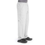 Skechers SK0215 Erkek 4 Cepli Yapılı Kargo Ovma Pantolonu, Beyaz, S