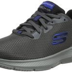 Skechers Skech-air Element 2.0 Lomarc erkek spor ayakkabısı, Kömür Filesi Siyah Süsleme, 42.5 EU