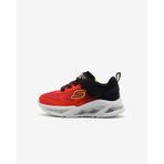Skechers Skechers Meteor-lights - Krendox Küçük Erkek Çocuk Kırmızı Işıklı Spor Ayakkabı 401495n Rdbk Kırmızı