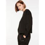 Skechers Soft Touch Eco Crew Neck Sweatshirt Siyah Kadın Bisiklet Yaka Regular Fit Sweatshirt