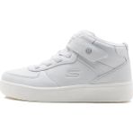 Skechers Sport Court 92-Show Starter Kids Sneaker Lastik Bağcıklı Cırtlı Işıklı Bilekli Çocuk Ayakkabısı Beyaz