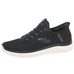 Skechers Summits High Range Slip-in erkek terliği, Siyah file süsleme, 45 EU