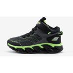 Skechers Tech - Grip Büyük Erkek Çocuk Gri/Siyah/Yeşil Bot 403806L Cblm - Gri - Siyah - Yeşil