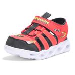 SKECHERS THERMO-SPLASH - HYDRO-FLARE Erkek Çocuk Gs Kırmızı Işıklı Sandalet, Kırmızı, 30