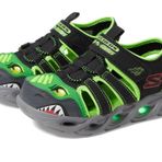 SKECHERS THERMO-SPLASH - HYDRO-FLARE Erkek Çocuk Gs Siyah Işıklı Sandalet, Siyah, 32