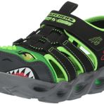 SKECHERS THERMO-SPLASH - HYDRO-FLARE Erkek Çocuk Gs Siyah Işıklı Sandalet, Siyah, 33