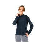 Skechers Turtle Neck Longsleeve Softluxe T-Shirt, M, S2520185-3817, Siyah, Kadın