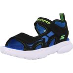 Skechers Üniseks çocuk sandaleti, spor ayakkabısı, Siyah, 32 EU