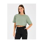 SKECHERS W Crop Fit Graphic Tee T-Shirt Kadın Mavi Tshirt S2510145-306