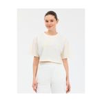 SKECHERS W Crop Graphic T-Shirt Kadın Beyaz Tshirt S2610054-3855