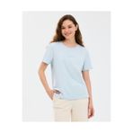 SKECHERS W Essential Crewneck T-Shirt Kadın Gri Tshirt S2510029-0721