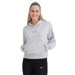 Skechers W Essential Hoodie Sweatshirt Kadın Graymelange Sweatshirt