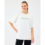 Skechers W Heavy Fabric T-Shirt Kadın Beyaz Tshirt S2520182-2325