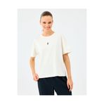 Skechers W Light Fabric T-Shirt Kadın Beyaz Tshirt S2520257-3855