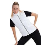 Skechers W Outerwear Padded Vest Kadın Beyaz Yelek