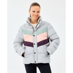 Skechers W Puffer Jacket Kadın Gri Mont S2520207-2568 Gri