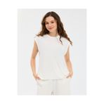 SKECHERS W Soft Touch Loose Fit T-Shirt Kadın Beyaz Tshirt S2610047-3855