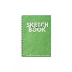 Sketch Book (ESKİZ DEFTERİ) A5 Spiralli 120 gr Beyaz Kağıt- Yeşil