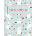 Sketchbook: Cute Bunnies Themed Personalized Artist Book | Soft Cover Blank Sketch Pad Tablet | Personalized Sketch Pad for Drawing | Sketch Paper Ideal for Drawing and School Supplies