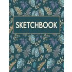 Sketchbook: Floral Themed Personalized Artist Book | Soft Cover Blank Sketch Pad Tablet | 8.5” x 11”, 110 pages | Gifts for Kids Girls Boys Teens Adults | for Drawing Painting Charcoal Ink