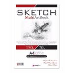Sketchbook Zigana A4 Tutkallı 150 gr. Beyaz 25 yaprak